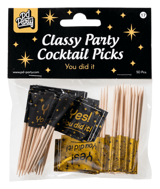 Cocktailstäbchen You Did It 6,5 cm 50 Stk