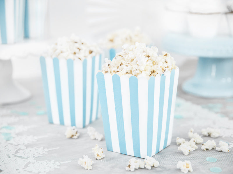 Popcornschalen Blau Mix 12,5cm 6Stk