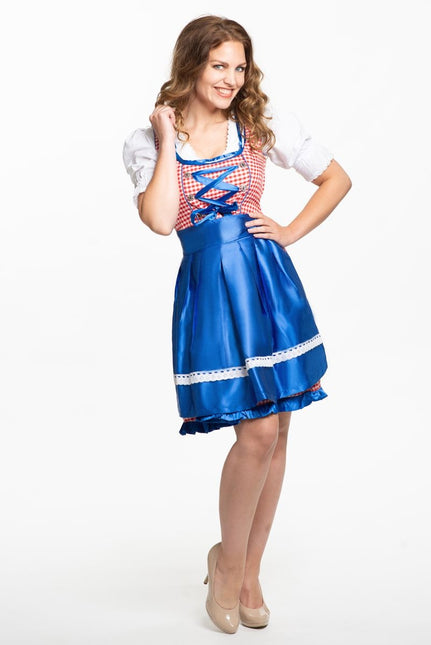 Dirndlkleid Oktoberfest Blau 3 Stück