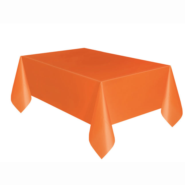 Orange Tischtuch Plastik 2.74m