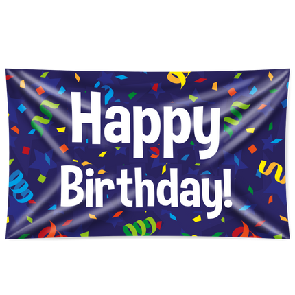 Giebelflagge Happy Birthday 1,5m