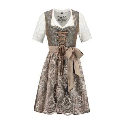Grünes Dirndlkleid Oktoberfest Frauen Jaquard