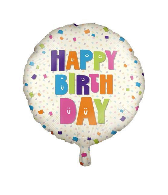 Folie ballon - Happy birthday van Paper Dreams koop je bij Partywinkel