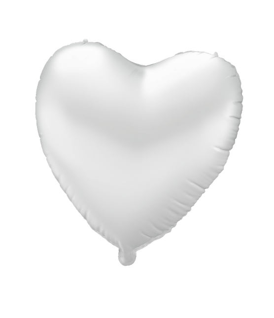 Folie ballon - Hart wit van Paper Dreams koop je bij Partywinkel