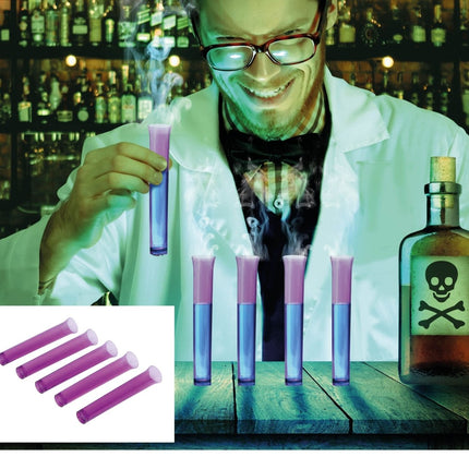 Halloween Nep Reageerbuis Paars 4st van Fiestas Guirca koop je bij Partywinkel