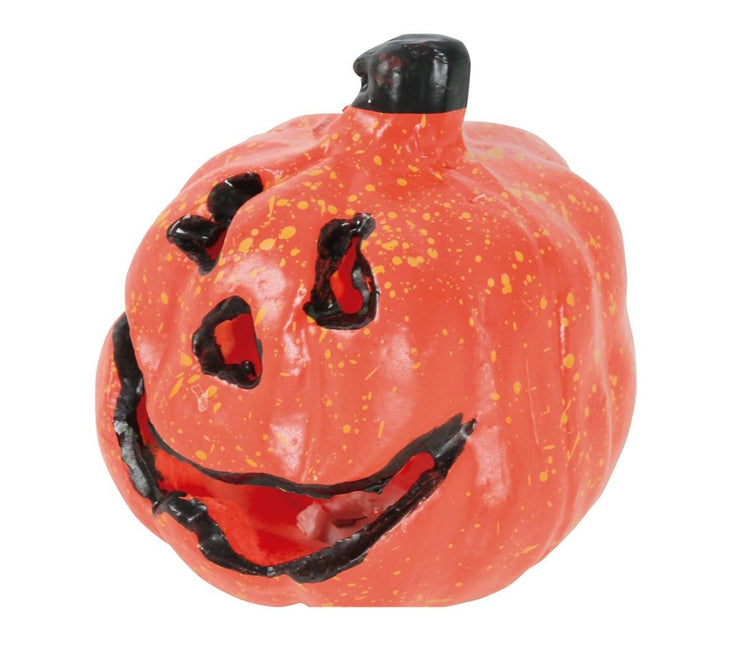 Halloween Pompoen Deluxe met Licht 15cm van Fiestas Guirca koop je bij Partywinkel