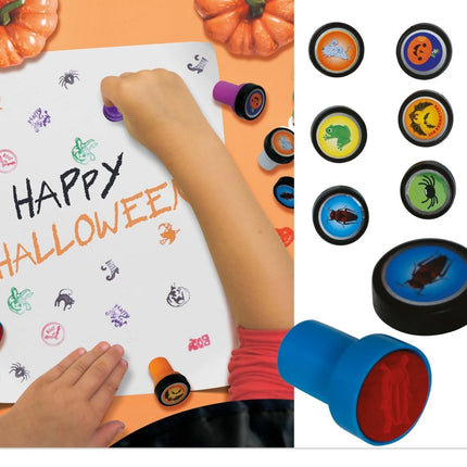Halloween Stempelset 4cm 6st van Fiestas Guirca koop je bij Partywinkel