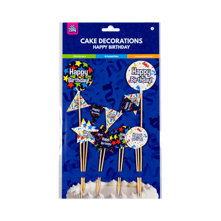 Happy Birthday Taarttopper 30cm van Paper Dreams koop je bij Partywinkel