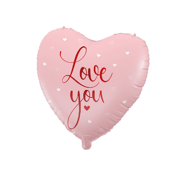Hart Helium Ballon Love You Leeg 60cm van Paper Dreams koop je bij Partywinkel
