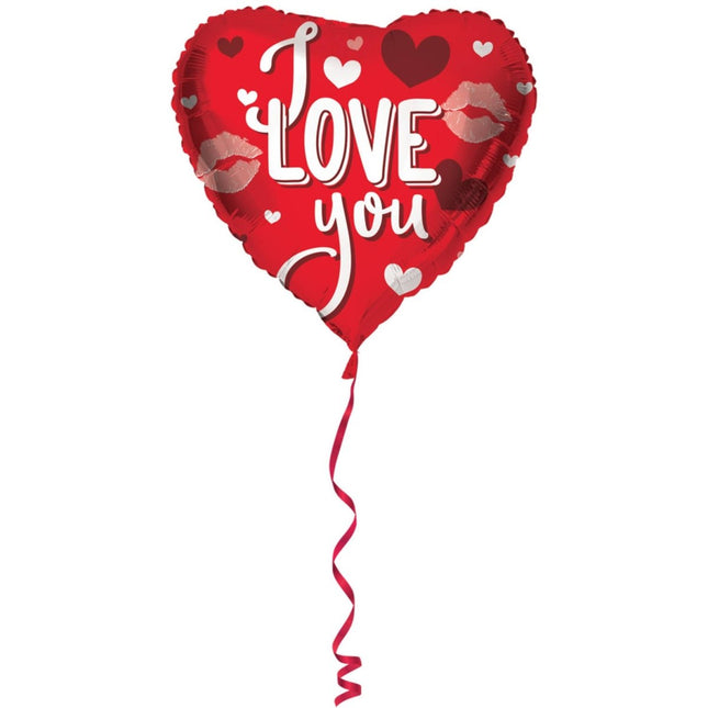 Hart Helium Ballon Rood I Love You Leeg 45cm van Folat koop je bij Partywinkel
