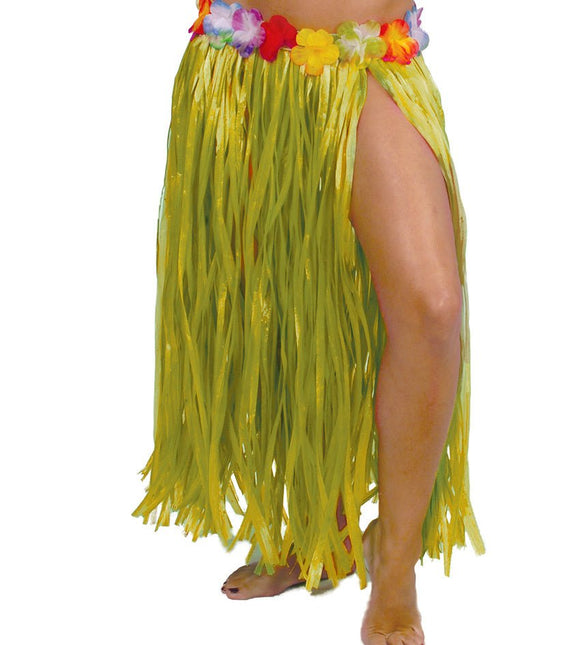 Hawaii Rokje Geel 75cm van Fiestas Guirca koop je bij Partywinkel