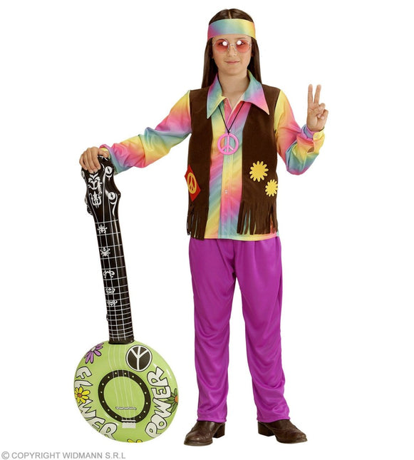 Hippie 60S Kostuum Jongen 4 delig van Widmann koop je bij Partywinkel