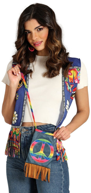Hippie 60S Tas 27cm van Fiestas Guirca koop je bij Partywinkel