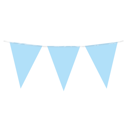 Lichtblauwe Slinger Plastic 10m van Paper Dreams koop je bij Partywinkel