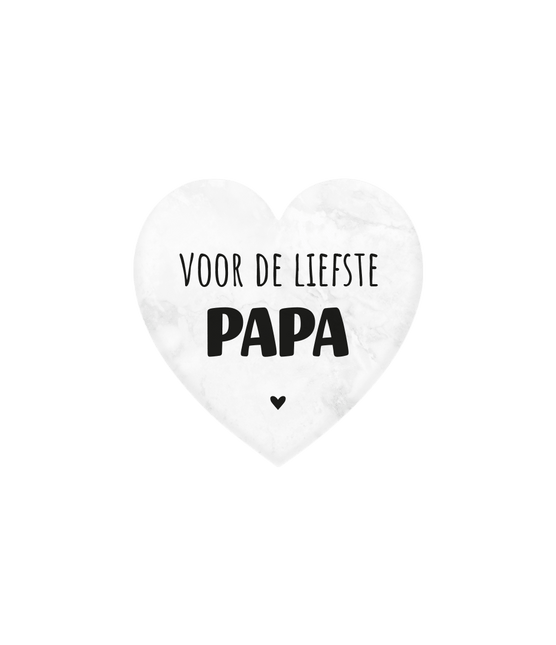 Liefste Papa Marmer Hartje 5cm van Paper Dreams koop je bij Partywinkel