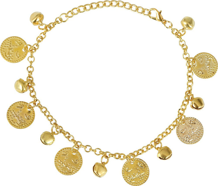 Metalen Muntjes Armband Volwassenen van Fiestas Guirca koop je bij Partywinkel