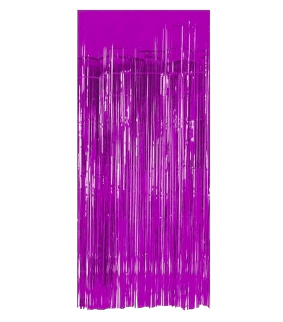 Paars Deurgordijn Folie 2m van Folat koop je bij Partywinkel