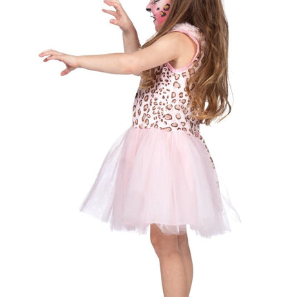 Panter Jurk Roze Meisje 2 delig van Wilbers & Wilbers koop je bij Partywinkel