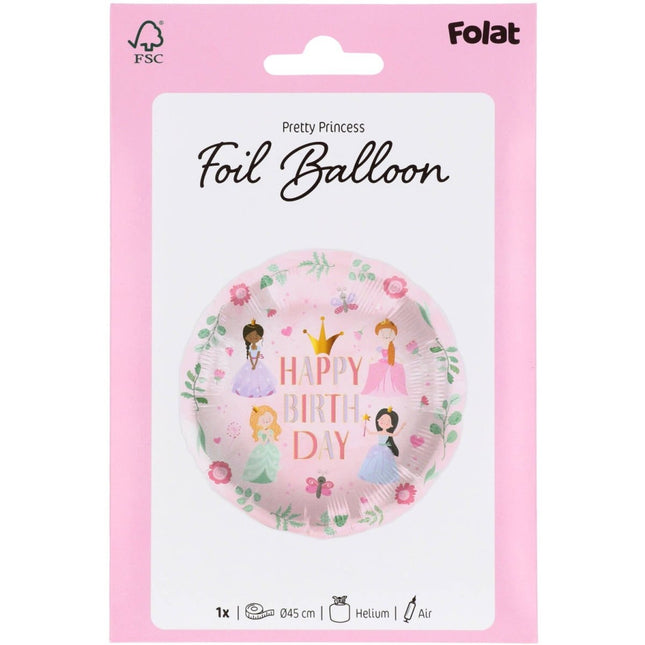 Prinsessen Helium Ballon Leeg 45cm van Folat koop je bij Partywinkel