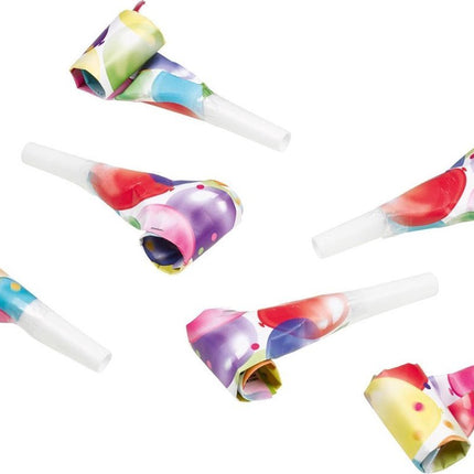 Roltongen Balloons Junior 30 Cm Papier Wit 8 Stuks van Riethmueller koop je bij Partywinkel