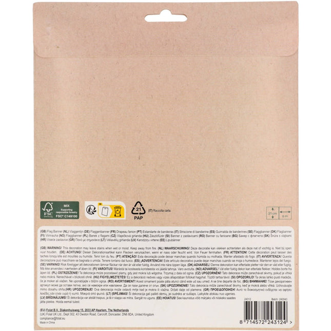 Roze Slinger 6m van Folat koop je bij Partywinkel