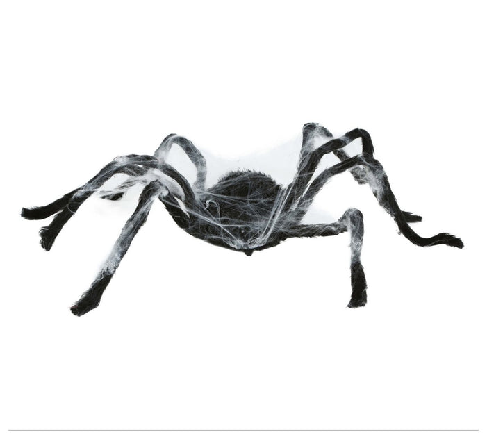Zwarte Nep Spin Geluid En Beweging 80cm van Fiestas Guirca koop je bij Partywinkel