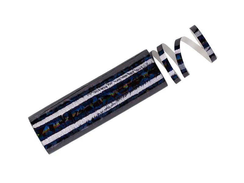 Zwarte Serpentine Holografisch 3,8m van Partydeco koop je bij Partywinkel