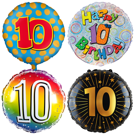 10 Jaar Folie Ballonnen