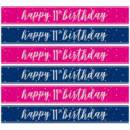 11 Jaar Banners - Partywinkel