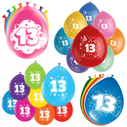 13 Jaar Latex Ballonnen - Partywinkel