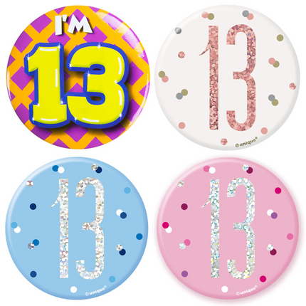 13 Jaar Buttons