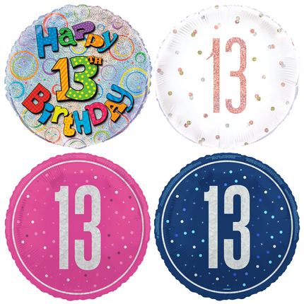 13 Jaar Folie Ballonnen