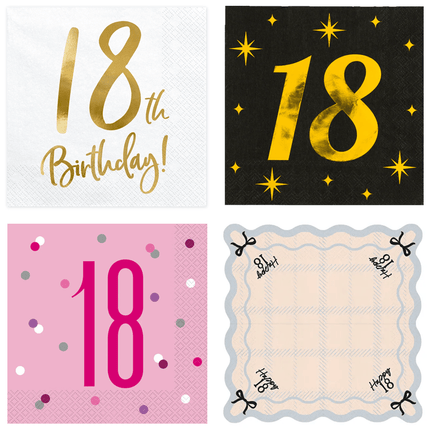 18 Jaar Servetten - Partywinkel