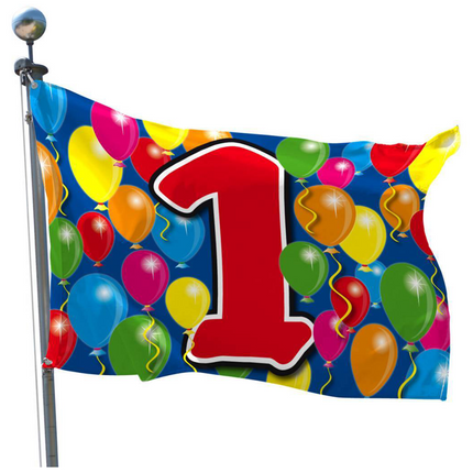 1 Jaar Vlaggen