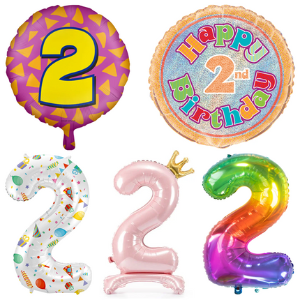 2 Jaar Folie Ballonnen
