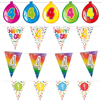 4 Jaar Slingers - Partywinkel