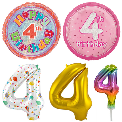 4 Jaar Folie Ballonnen