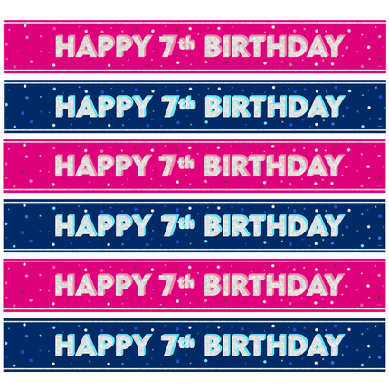 7 Jaar Banners - Partywinkel