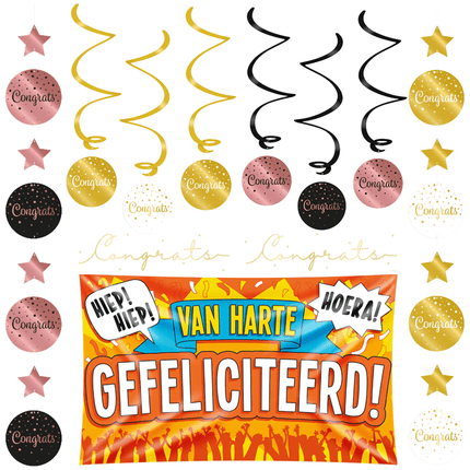 Gefeliciteerd Hangdecoratie - Partywinkel