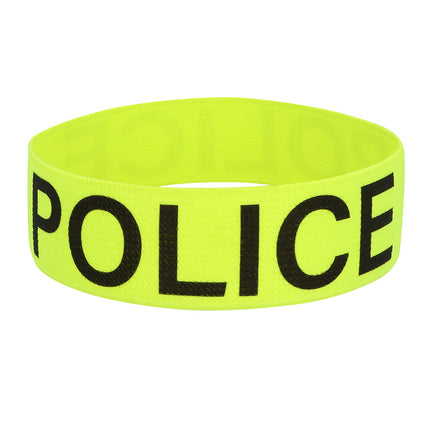 Polizei-Armband Gelb Schwarz Uv