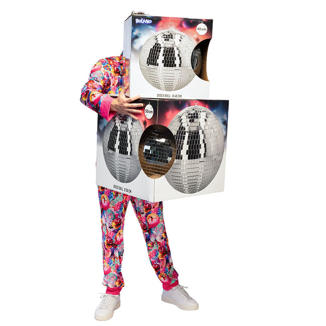 Discokugel (XL) silber