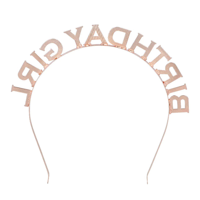 Geburtstagsmädchen Haarband Silber