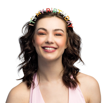 Metall-Diadem "Es ist mein Geburtstag