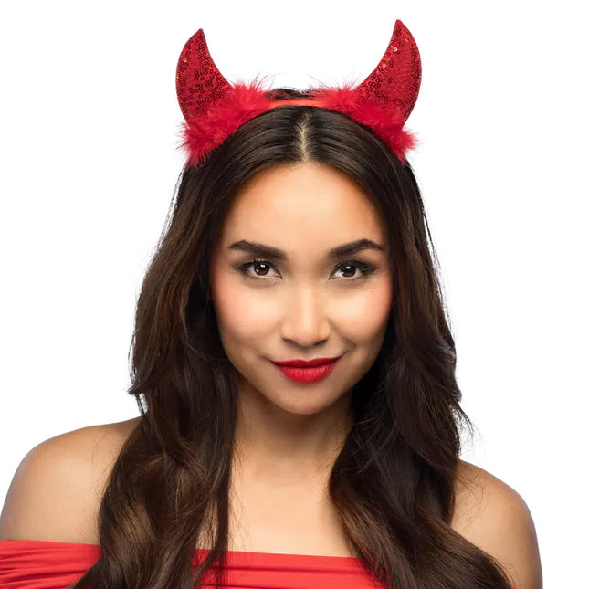 Halloween Haarband Red Devil