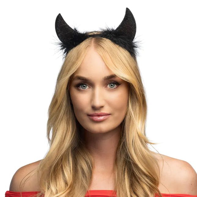 Halloween Haarband Schwarzer Teufel