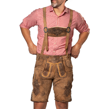 Lederhose Braun Kurzer Lech