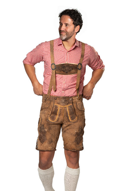 Lederhose Braun Kurzer Lech