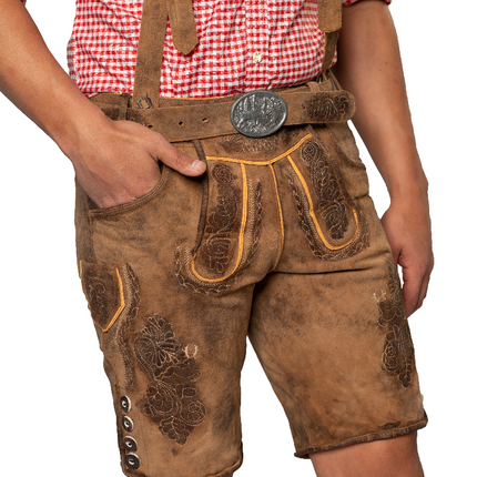 Lederhose Braun Kurzer Lech