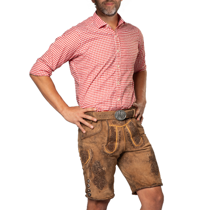 Lederhose Braun Kurzer Lech