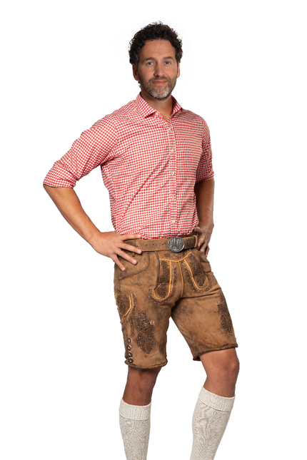 Lederhose Braun Kurzer Lech
